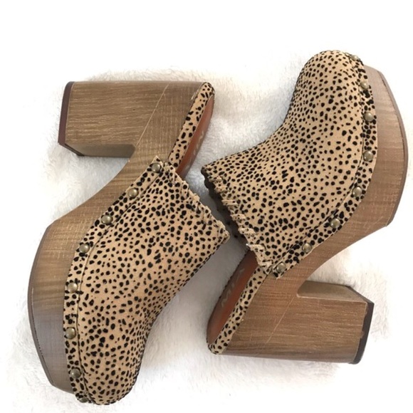 LF Shoes - LF Leather Leopard Mules